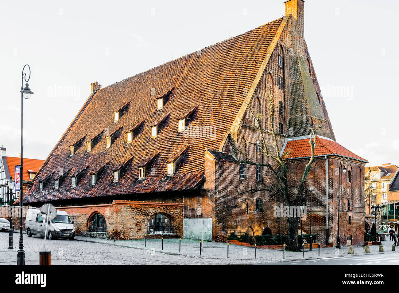 Le Grand Moulin, Gdansk, récemment transformé en un centre commercial. Banque D'Images