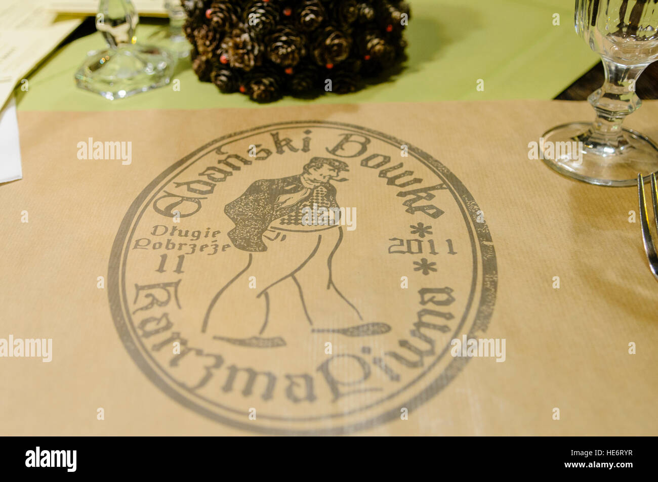 Gdanski Bowke, le plus vieux restaurant de Gdansk Banque D'Images