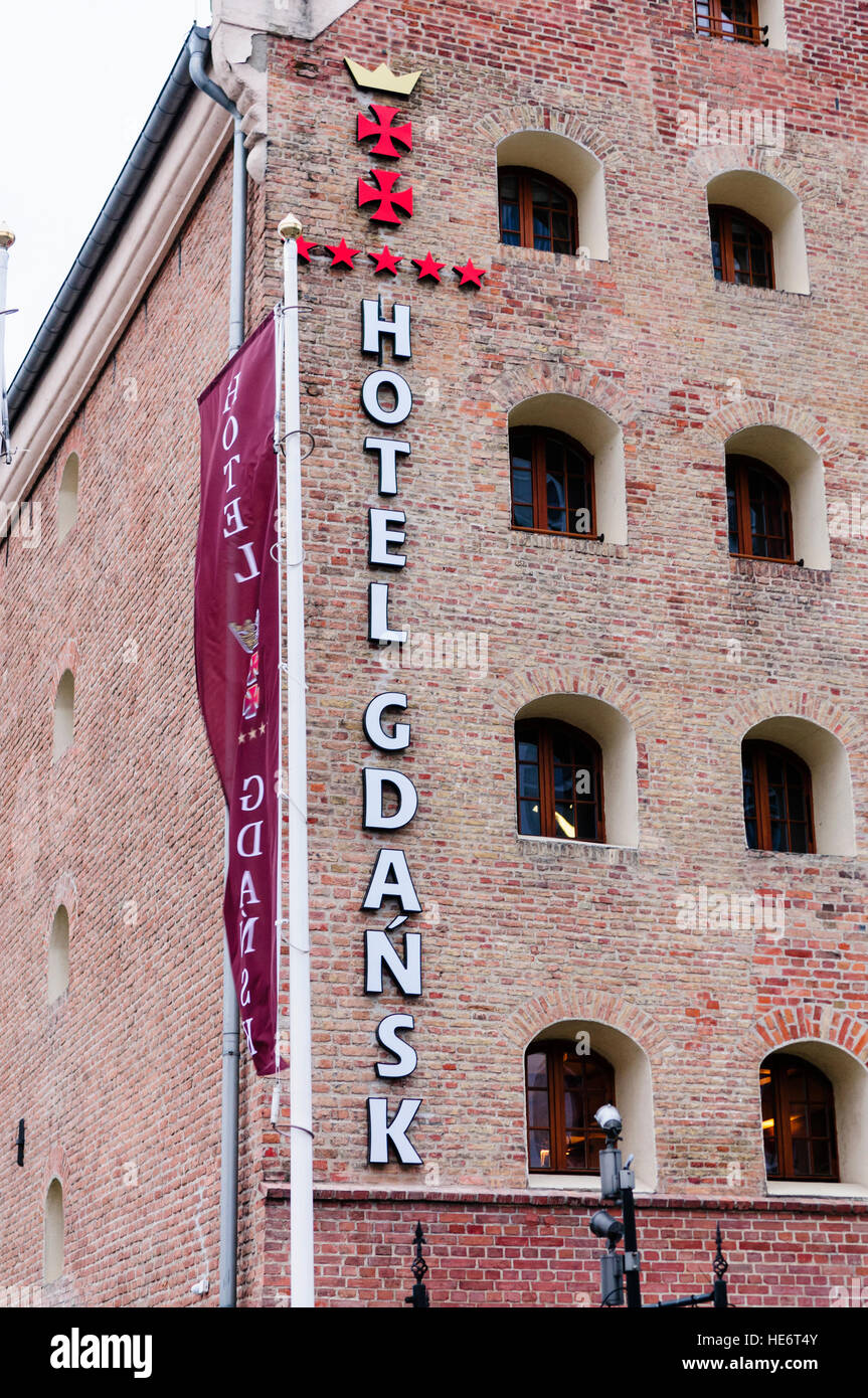 Hôtel Gdansk Boutique dans un ancien entrepôt Banque D'Images