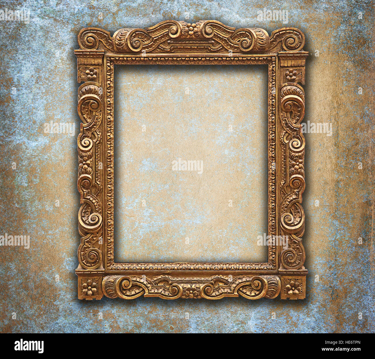 Cadre baroque doré Banque de photographies et d’images à haute