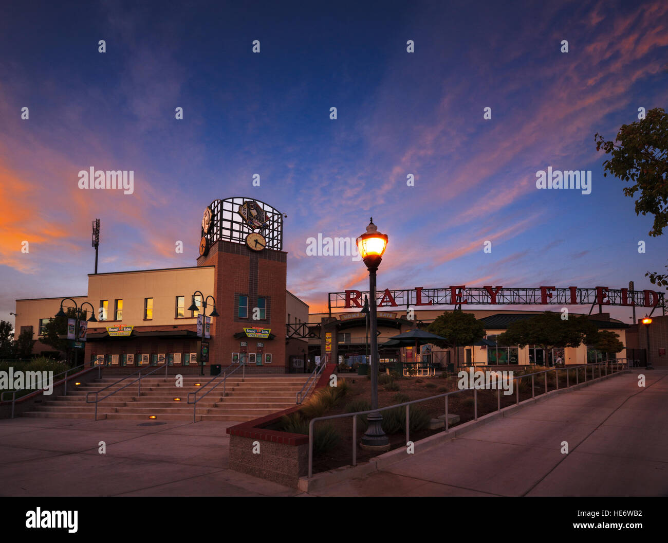 Raley Field Sunset Banque D'Images