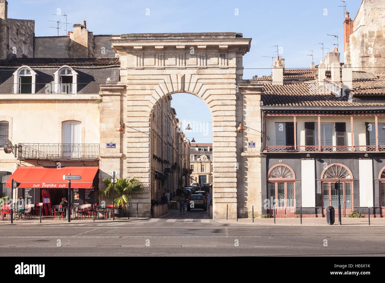 La porte de la monnaie de la ville de Bordeaux, France Photo Stock - Alamy