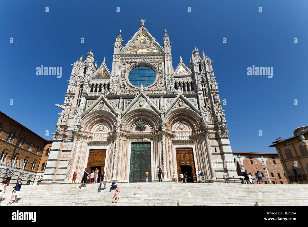 La cathédrale de Sienne (Duomo di Siena) est une église médiévale de Sienne. Italie. Banque D'Images