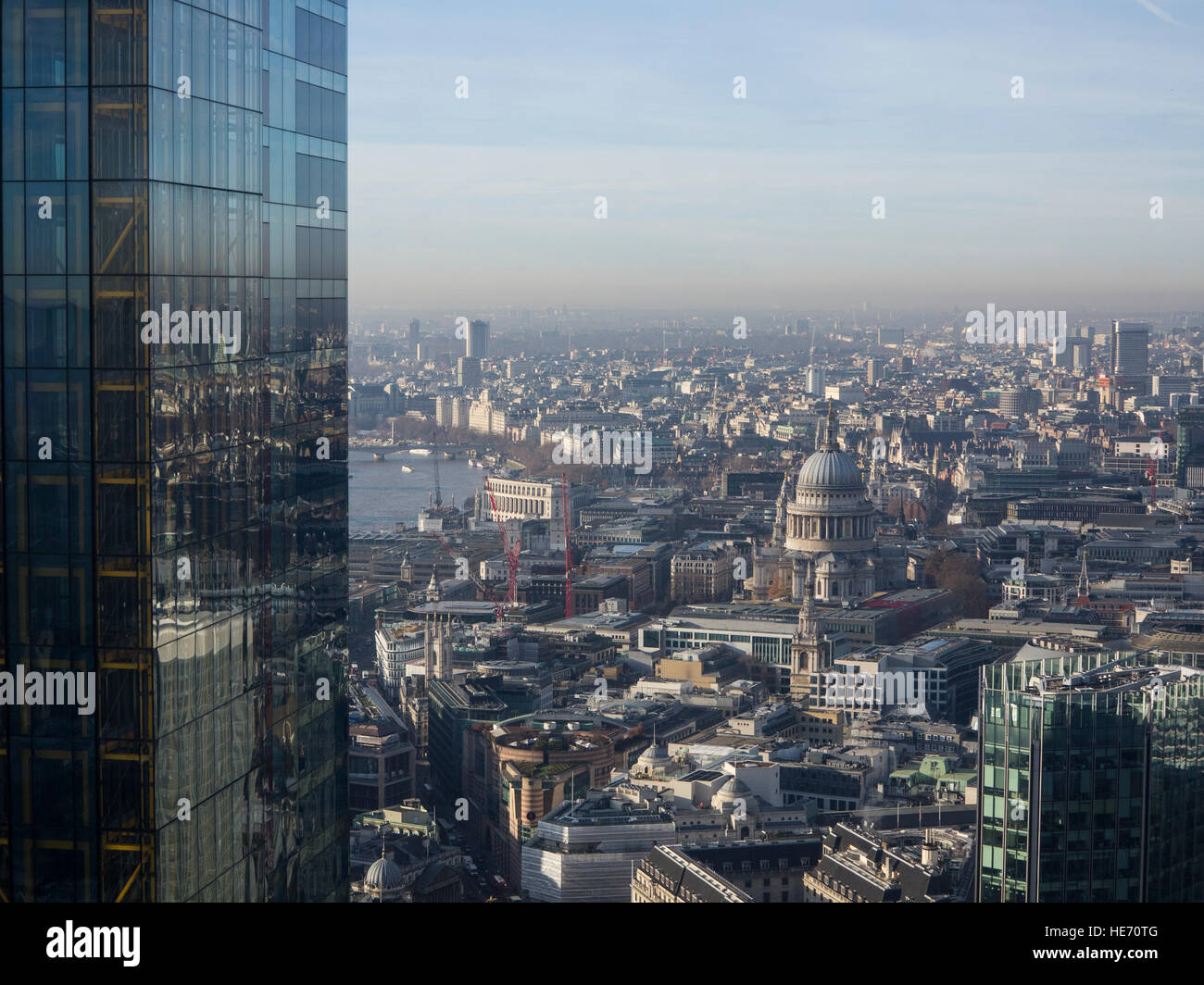 Une vue de la Cathédrale St Paul d'en haut Banque D'Images