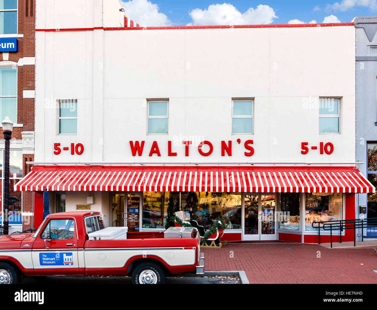 Sam Walton's premier cinq et Dime store à Bentonville, Arkansas, États-Unis - maintenant le Walmart Centre des visiteurs. Banque D'Images