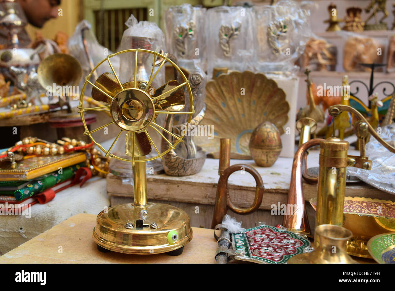 Ventilateur Vintage toy photo, Rajasthan, Inde Banque D'Images