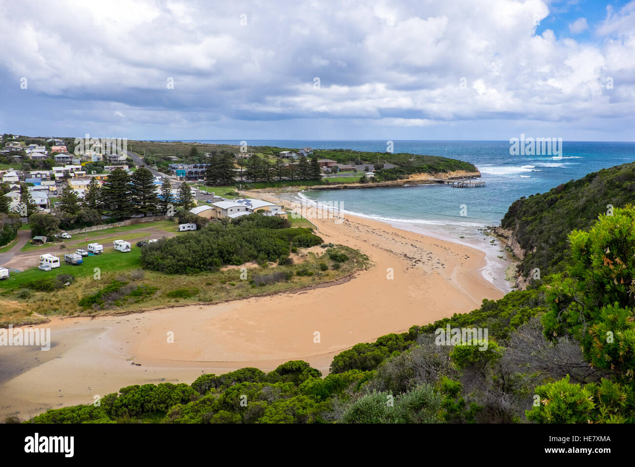 Port Campbell sur la Great Ocean Road, Victoria, Australie Banque D'Images