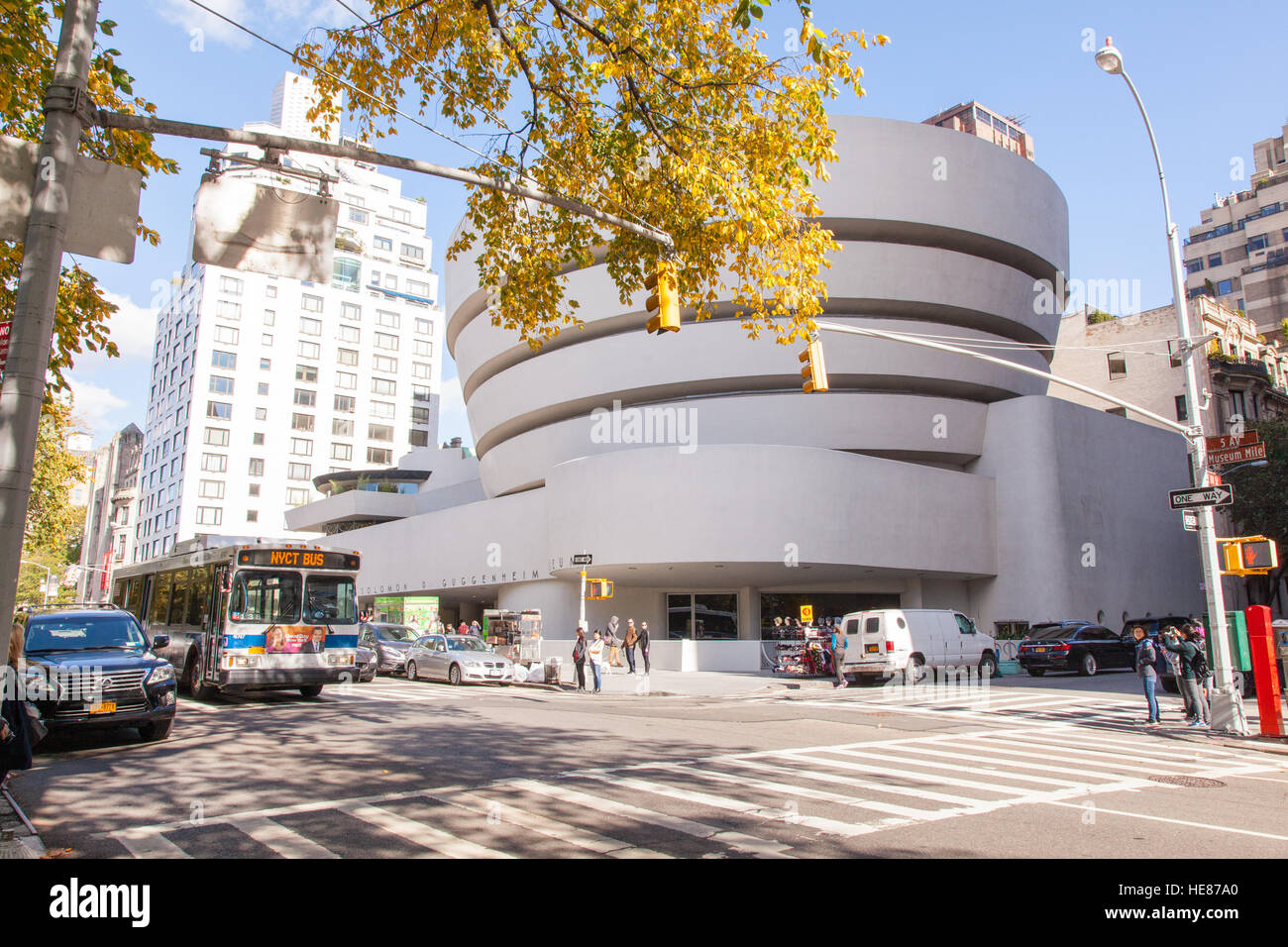 Salomon. R. Guggenheim Museum, 5e Avenue, Manhattan, New York City, États-Unis d'Amérique. Banque D'Images