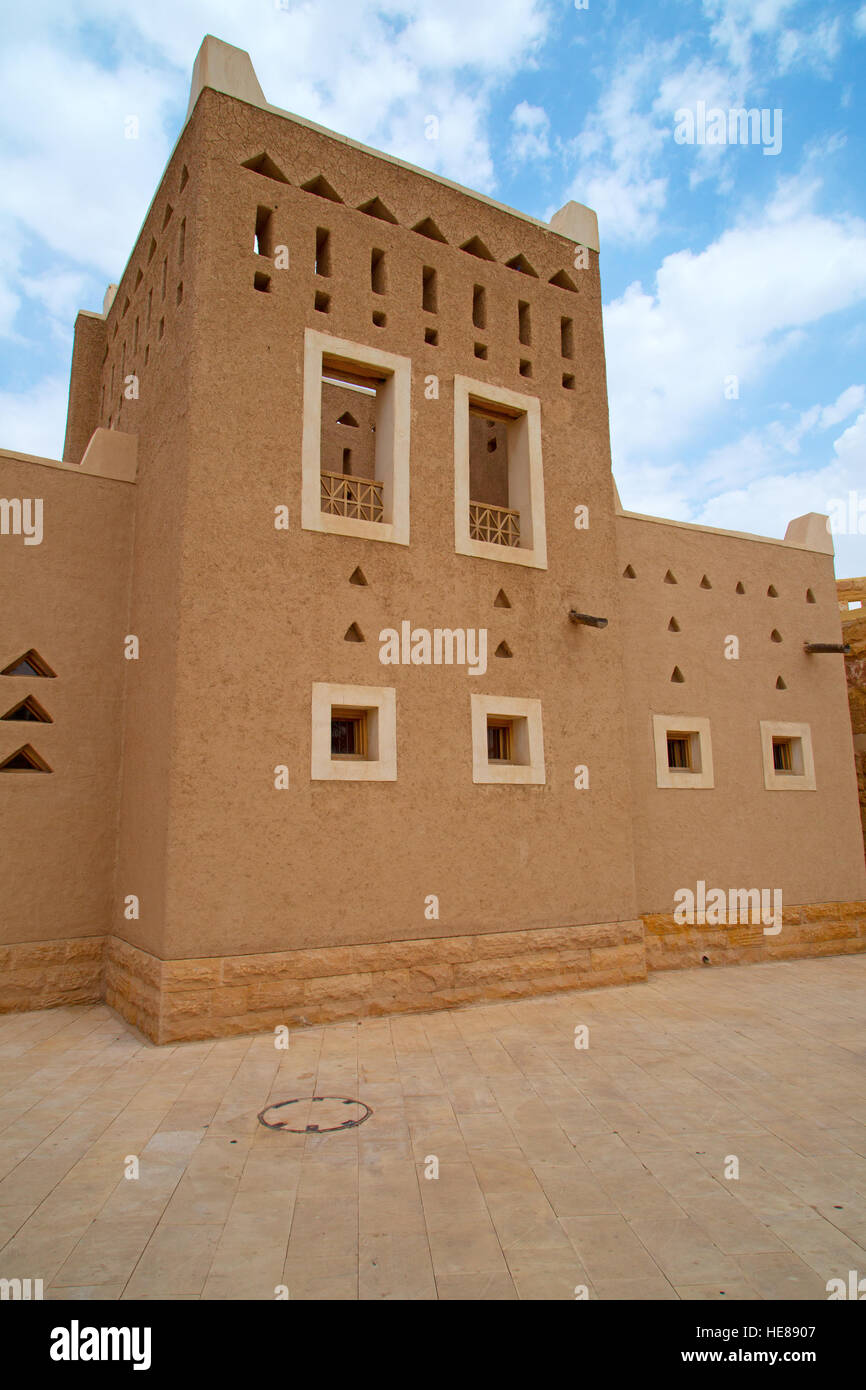 Rues de la vieille ville près de Diriyah Ar Riyadh, Royaume d'Arabie Saoudite Banque D'Images