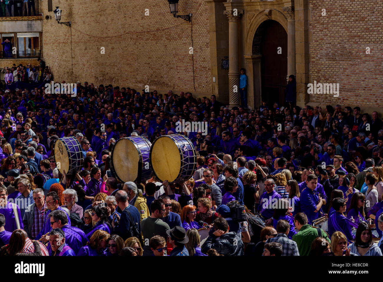 Célébration de la semaine sainte de Calanda, Espagne Banque D'Images