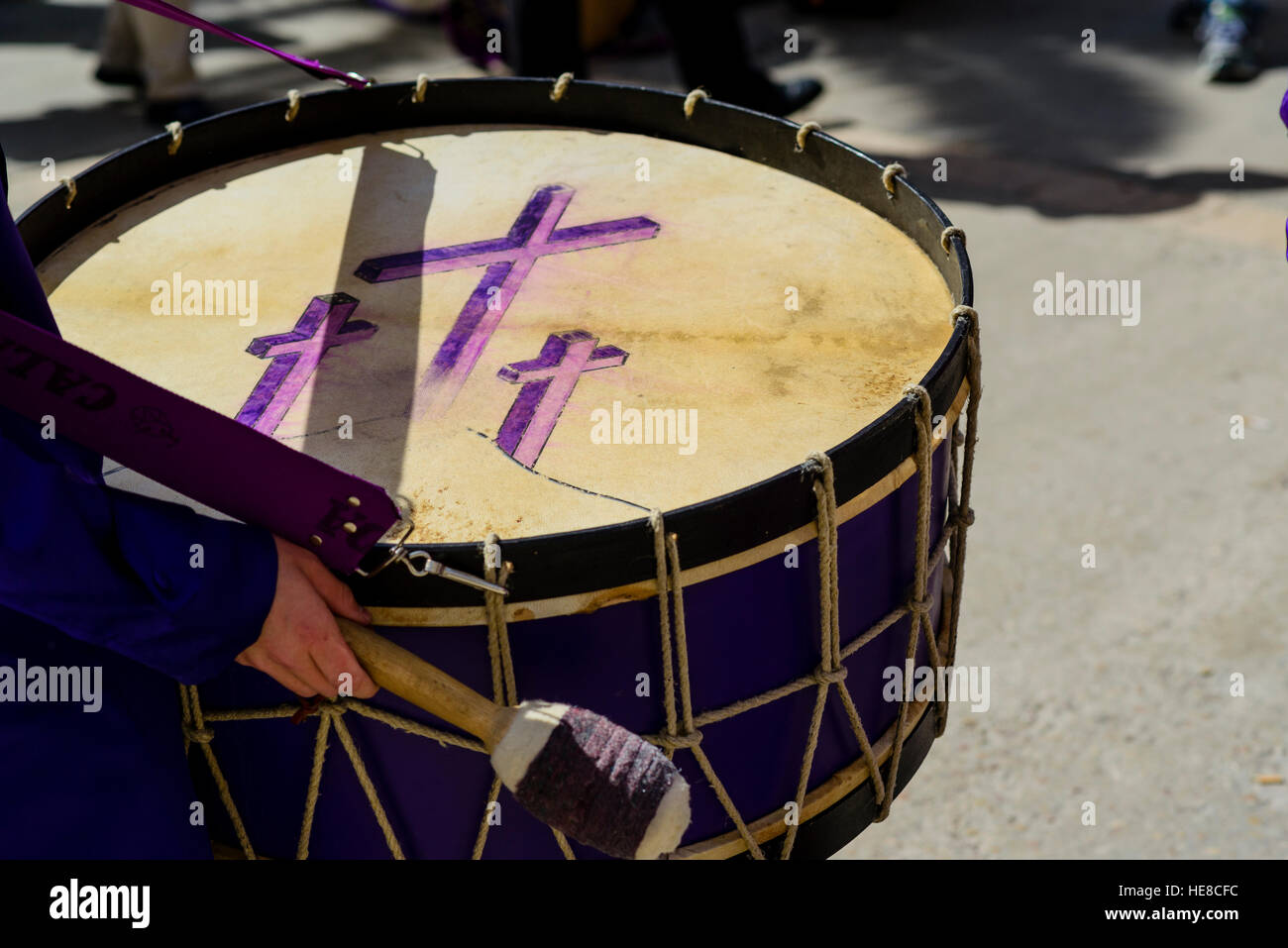 Célébration de la semaine sainte de Calanda, Espagne Banque D'Images