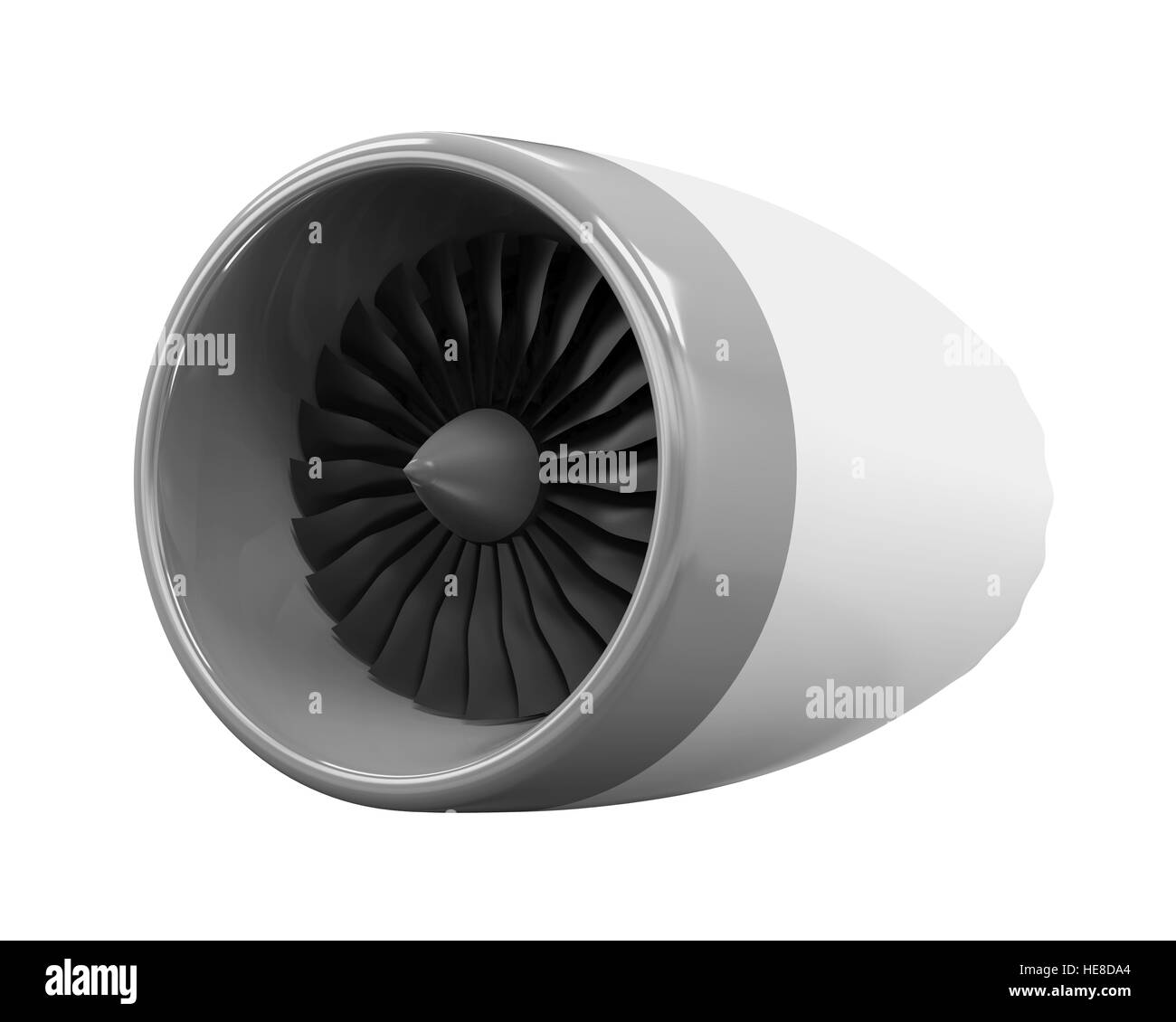 Moteur turbo ventilateurs Banque d'images noir et blanc - Alamy