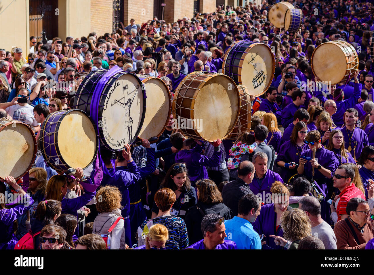 Célébration de la semaine sainte de Calanda, Espagne Banque D'Images