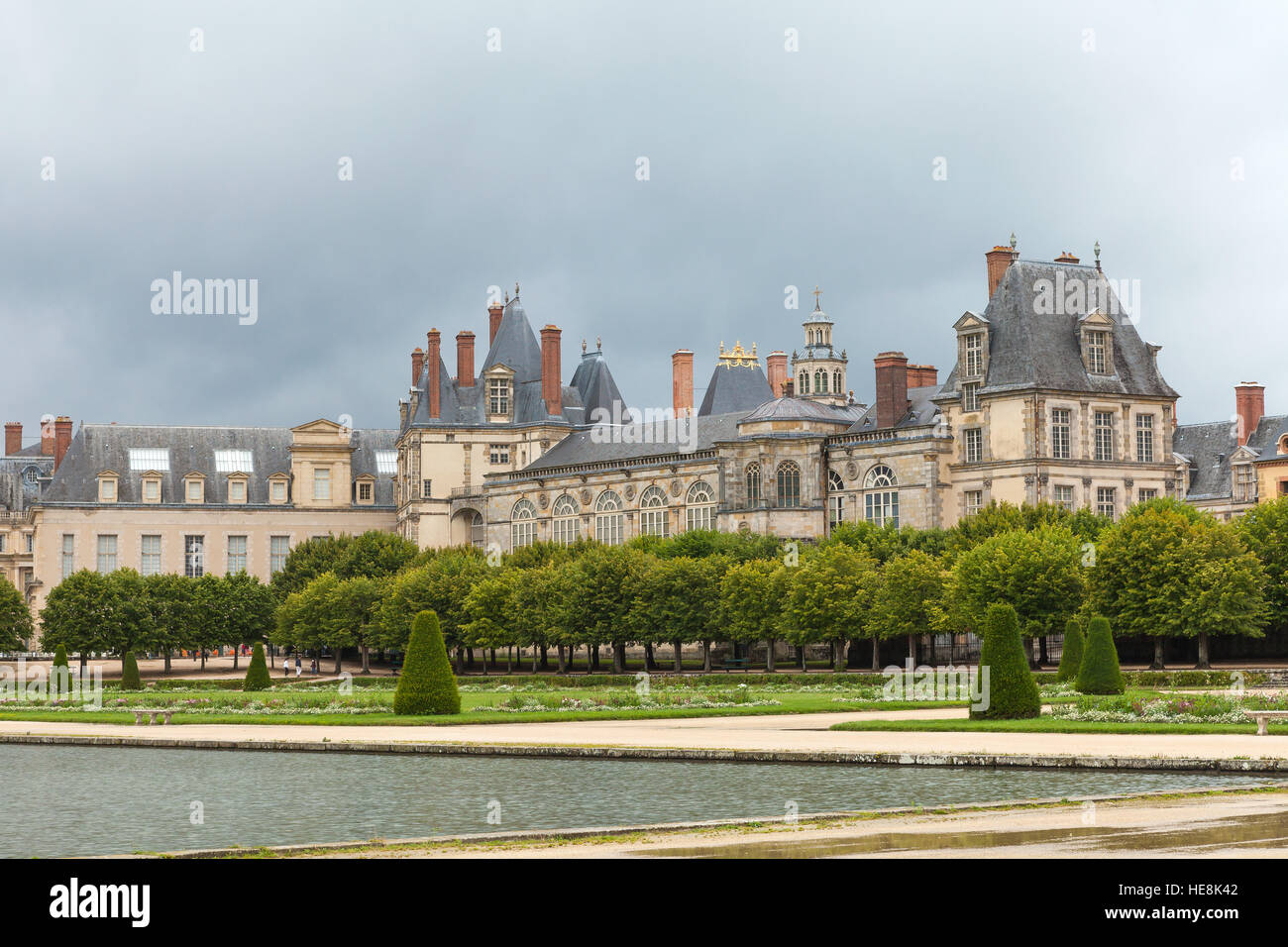 FONTAINEBLEAU, FRANCE - Le 13 juillet : château de chasse Royal Fontainebleau, France, juillet 13,2014. Banque D'Images
