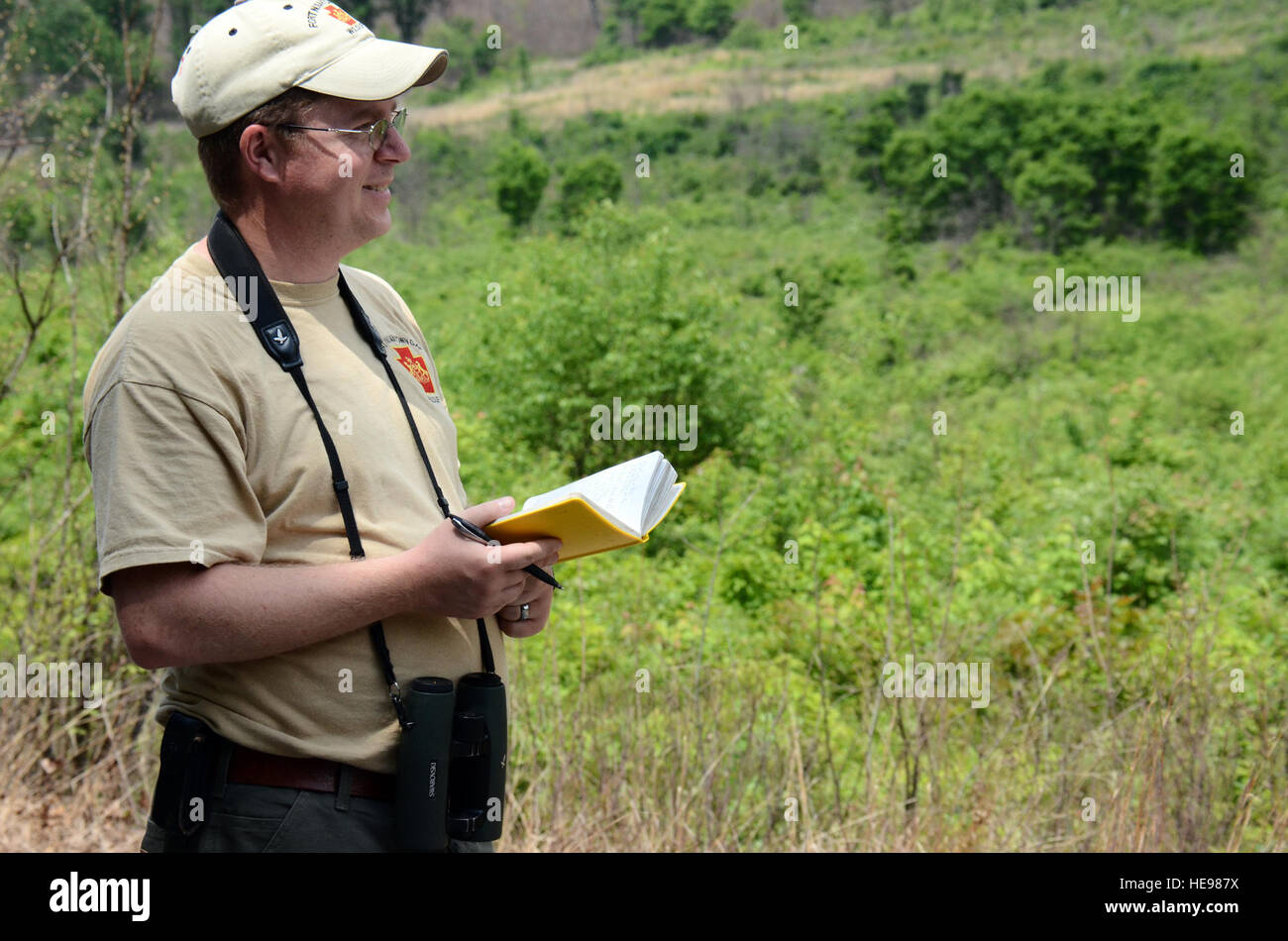 Fort Indiantown Gap offre un habitat à diverses espèces sauvages, y compris les mammifères, les oiseaux, les reptiles, les amphibiens, poissons et invertébrés, et soutient des programmes de conservation tout en offrant des activités éducatives telles que des promenades avec les oiseaux. Banque D'Images