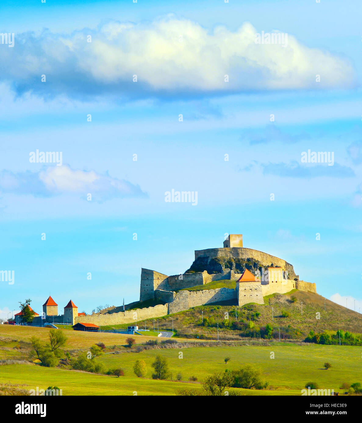 La citadelle médiévale de Brasov, d'abord attesté en 1324, est l'un des plus anciens sites archéologiques en Roumanie Banque D'Images