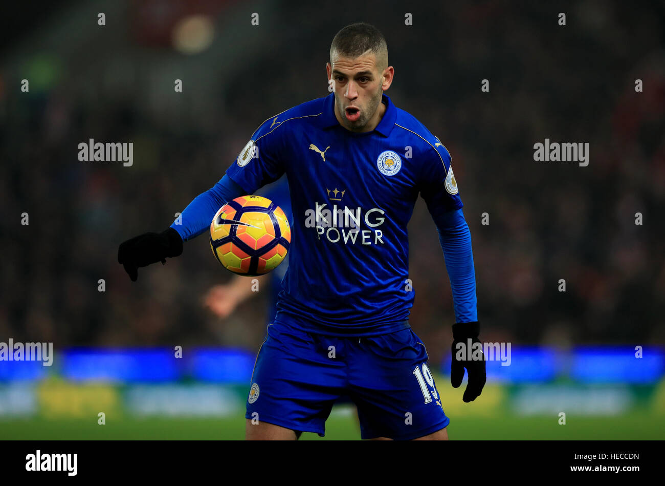 Leicester City's Islam Slimani Banque D'Images
