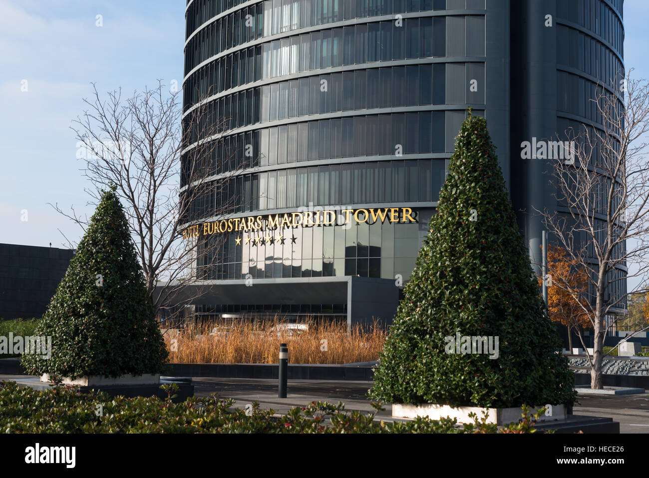 Eurostars Madrid Tower Hotel, CTBA, Cuatro Torres Business Area, Madrid, Espagne. Banque D'Images