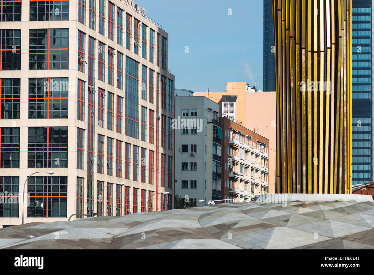 Caja Madrid obélisque de près. Madrid. L'Espagne. Banque D'Images