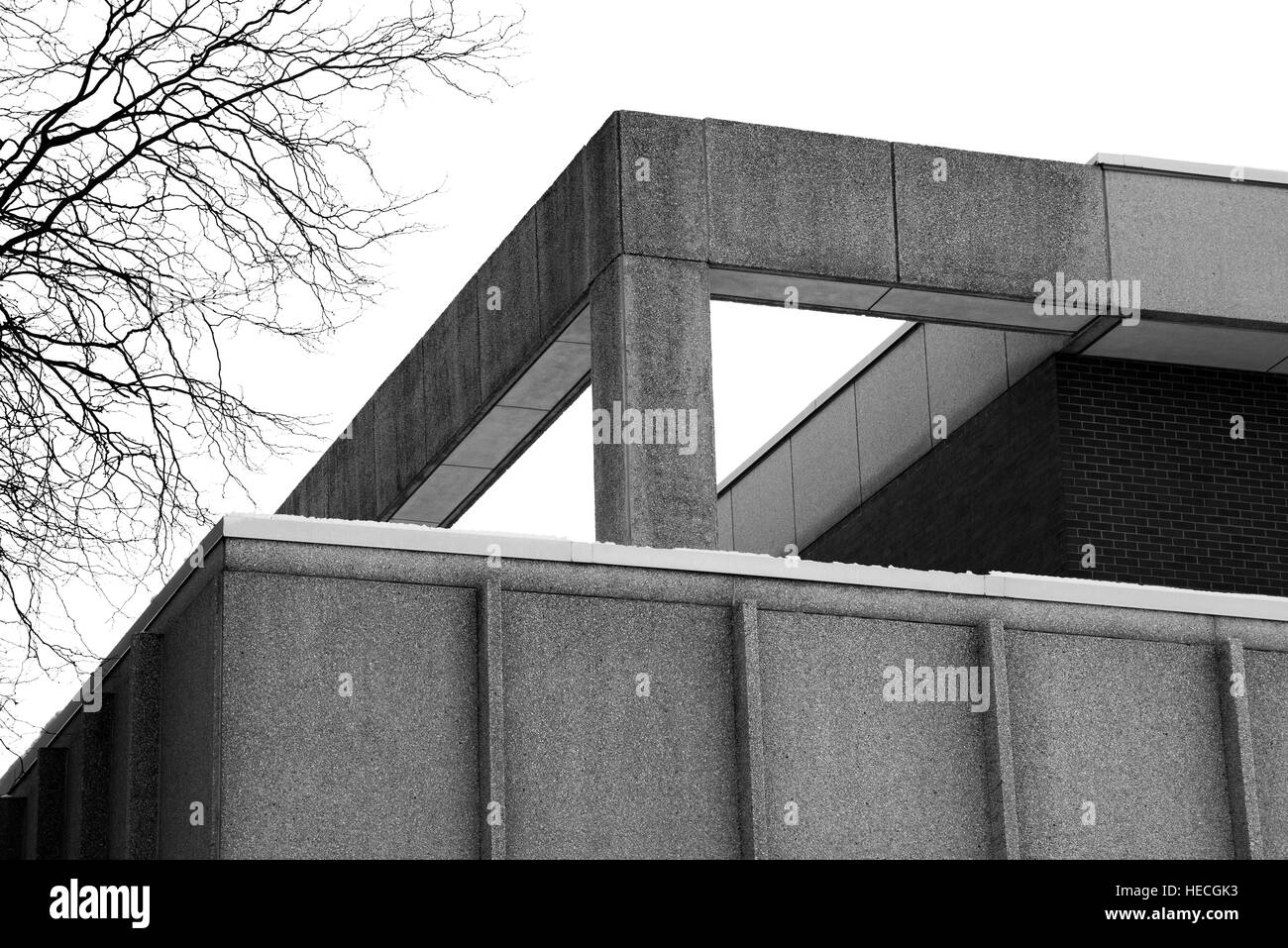 Northwestern University building wall Banque D'Images