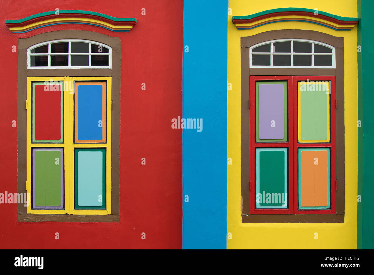 La villa historique de Tan Teng, pionnière de l'INAH Chinese businessman dans Little India, Singapour Banque D'Images