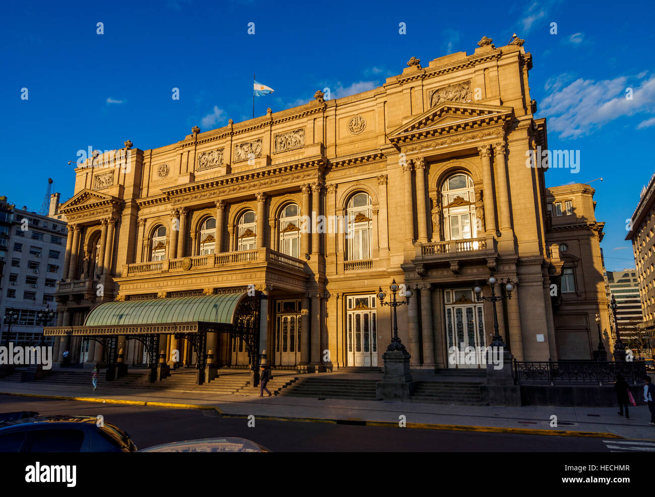 Argentine, Province de Buenos Aires, Ville de Buenos Aires, vue de Teatro Colon. Banque D'Images
