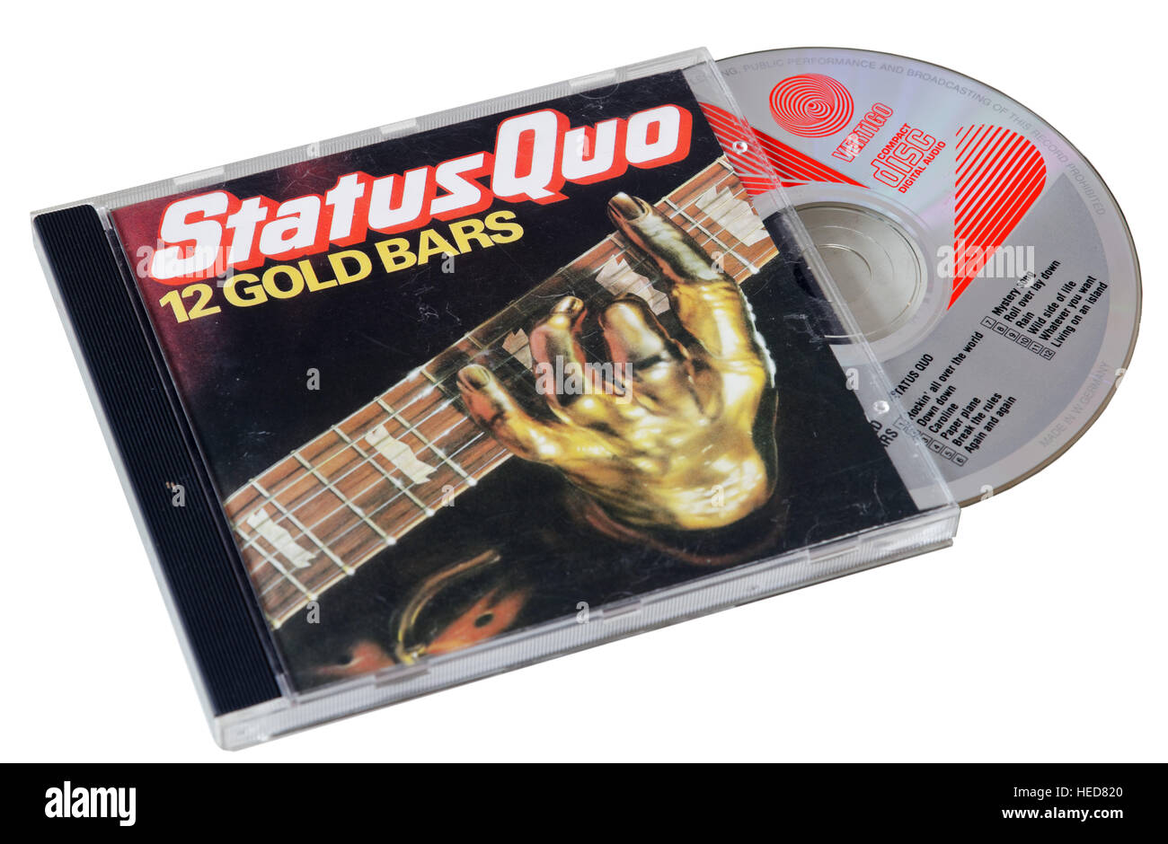 Condition que douze barres d'Or CD Banque D'Images