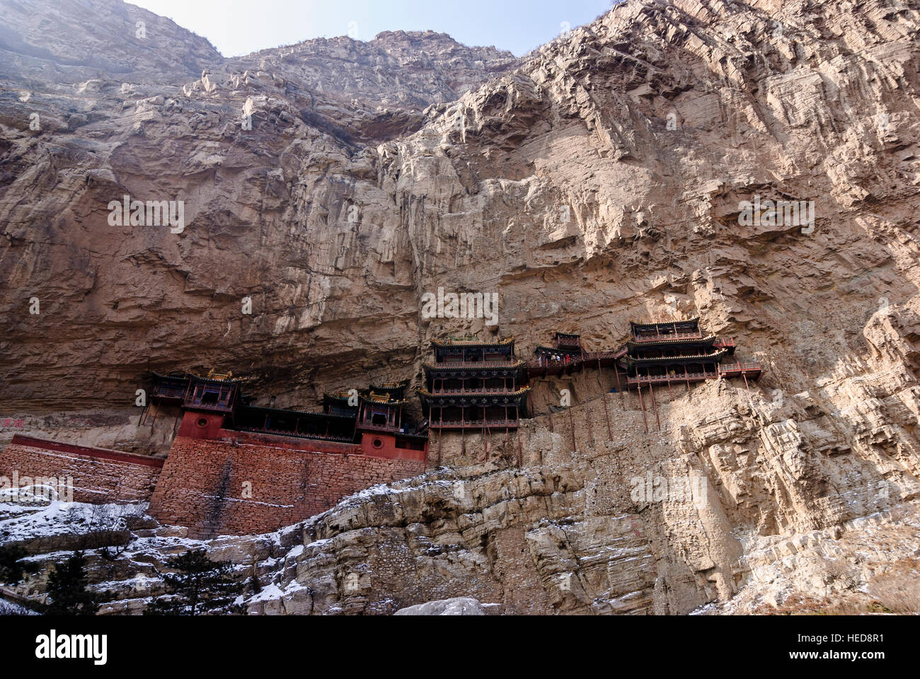 Hunyuan : monastère suspendu, Shanxi, Chine Banque D'Images