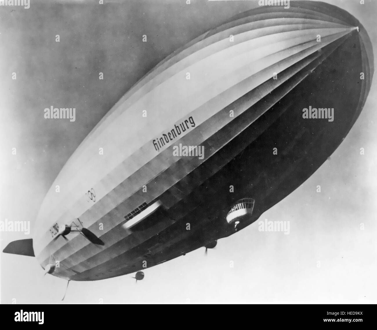 LZ 129 dirigeable Zeppelin Allemand HINDENBERG à Los Angeles en 1936 Banque D'Images