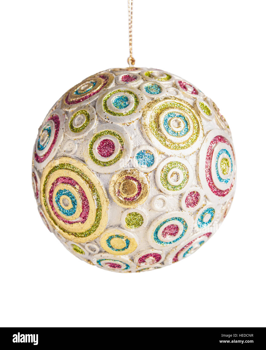 Boule de Noël et nouvel an isolated on white Banque D'Images Boule de Noël et nouvel an isolated on white Banque D'Images