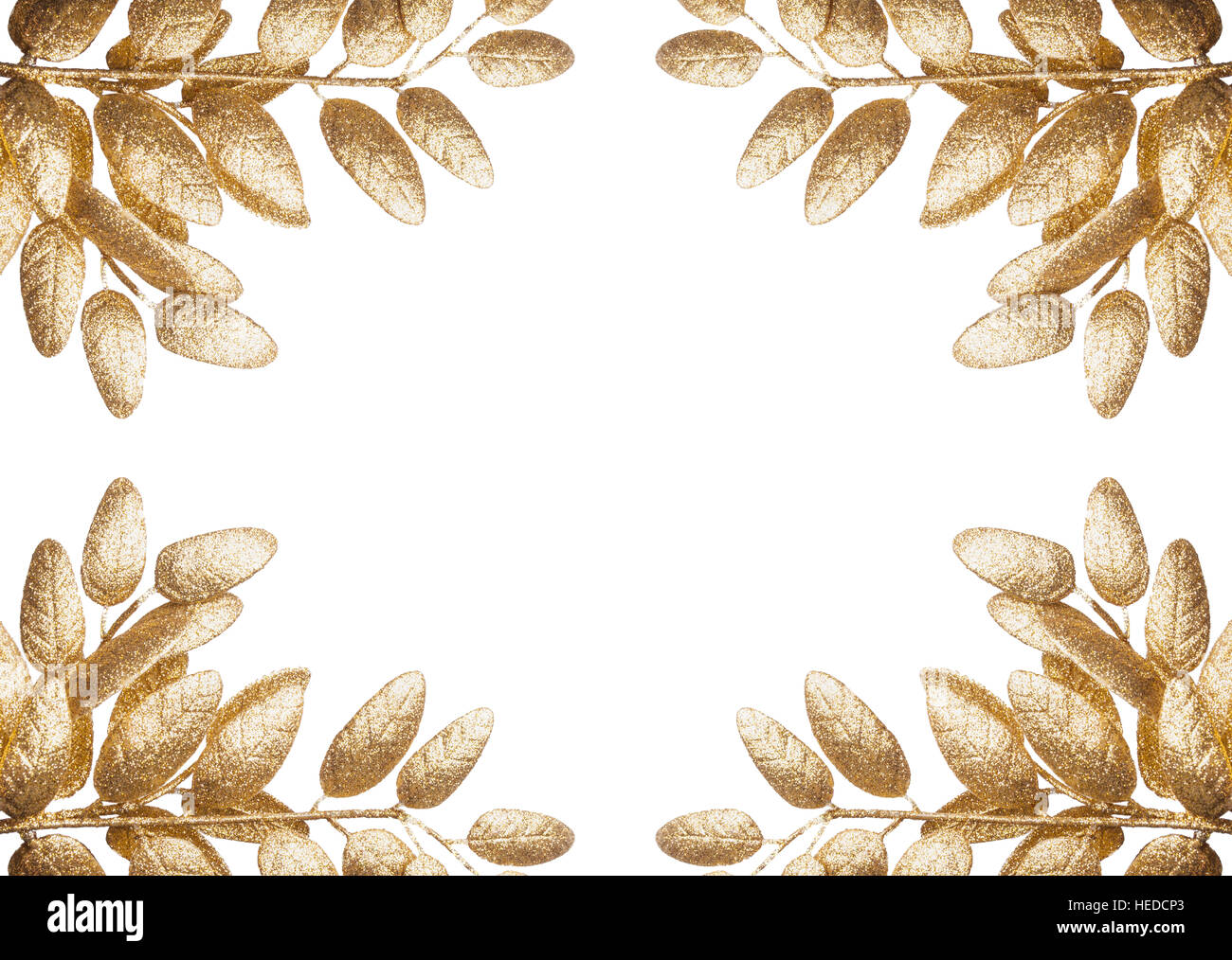 Les feuilles d'or isolées Banque D'Images Les feuilles d'or isolées Banque D'Images