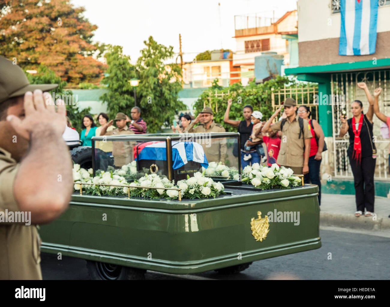 Les funérailles de Fidel Castro Banque D'Images