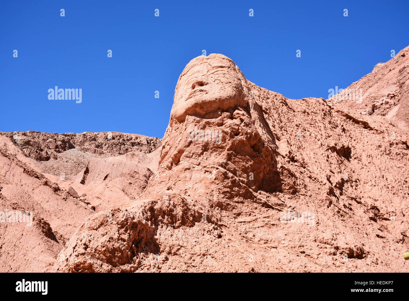 Paysage de la sculpture en désert d'Atacama au Chili Banque D'Images
