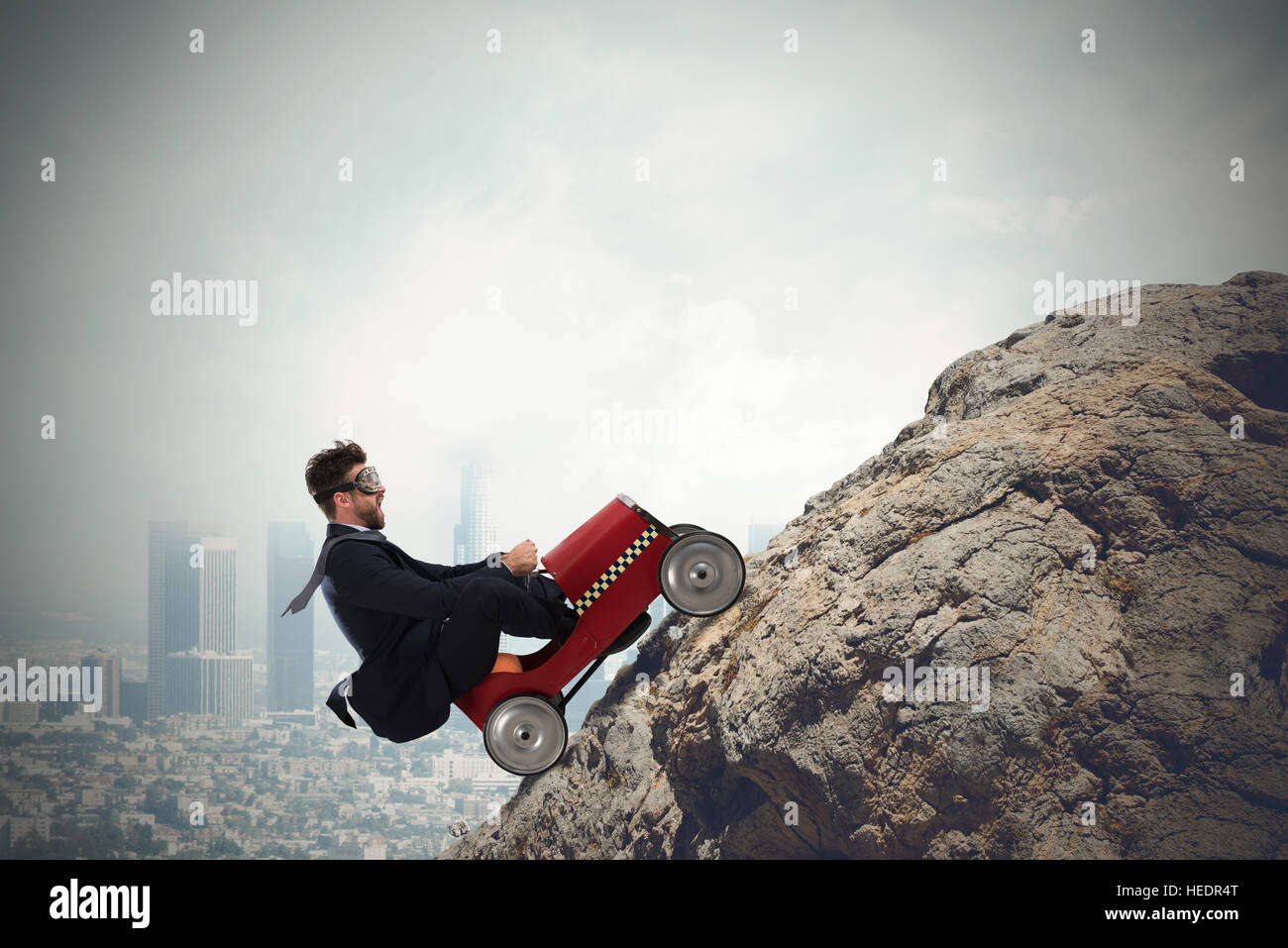 Carrer difficile avec la conduite d'affaires Banque D'Images