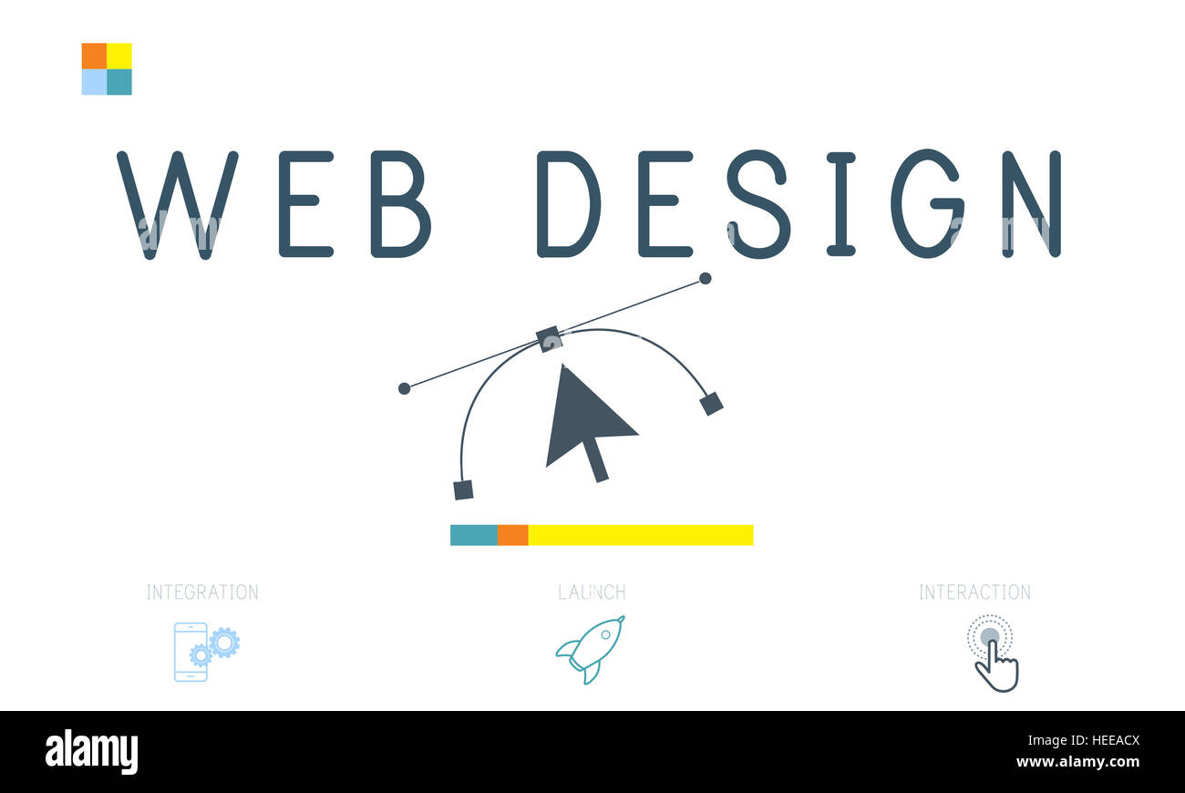 Modèle de site Web Responsive Design Concept Mise en page Banque D'Images