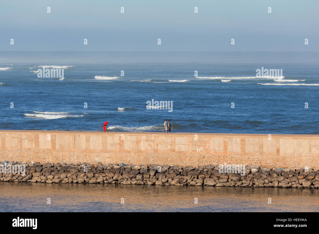 Port, Al Jadida, Maroc Banque D'Images