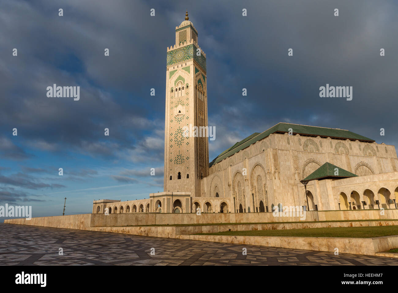 Mosquée Hassan II (1986-1993), Casablanca, Maroc Banque D'Images