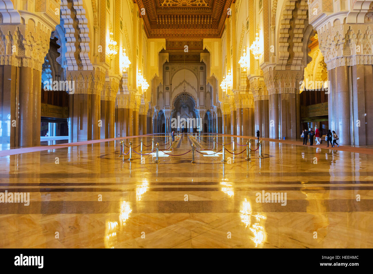 Mosquée Hassan II (1986-1993), Casablanca, Maroc Banque D'Images