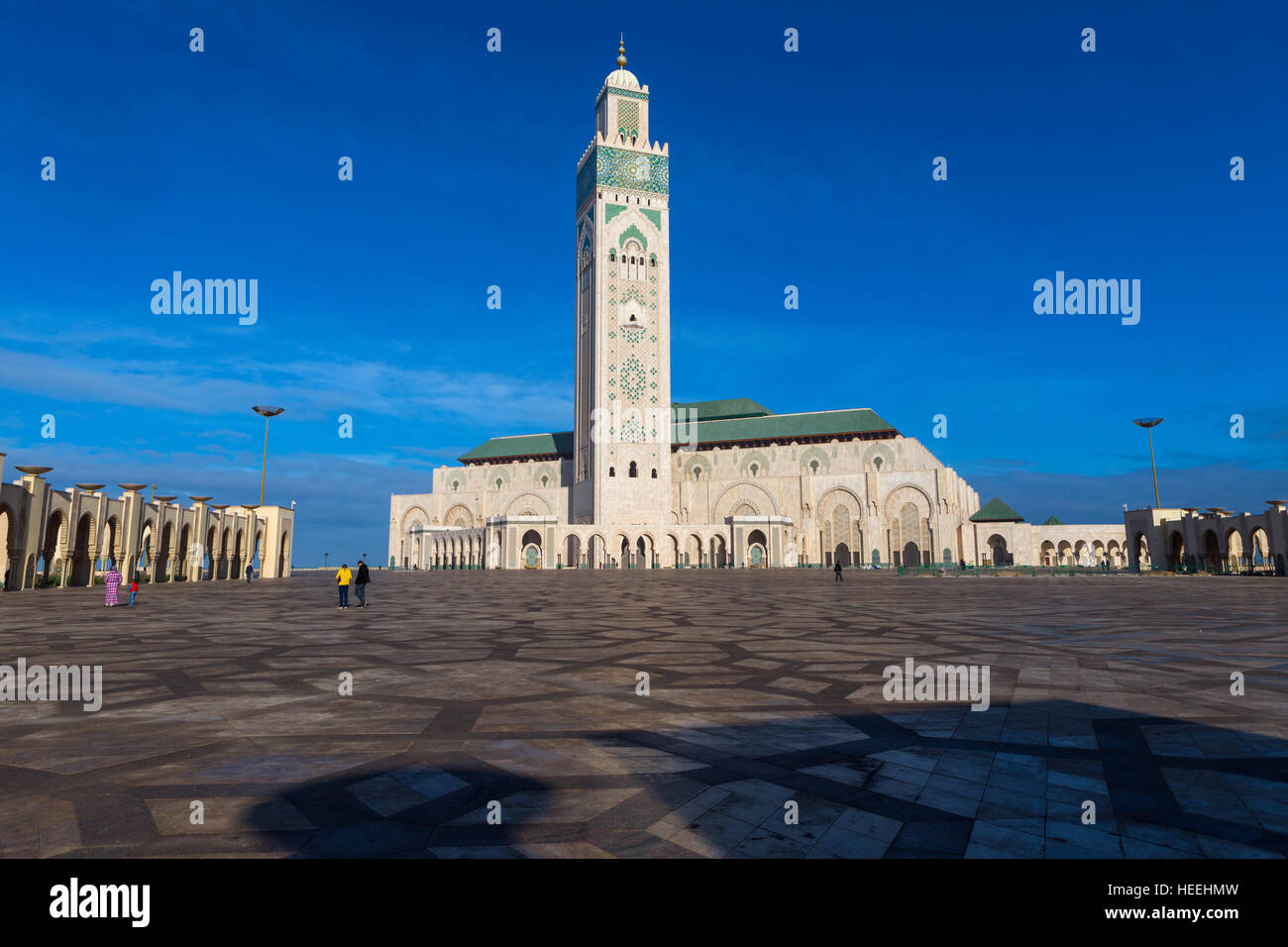 Mosquée Hassan II (1986-1993), Casablanca, Maroc Banque D'Images