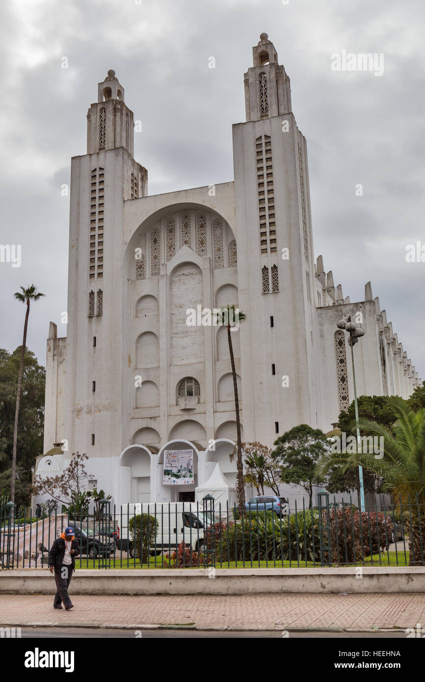 Ancienne cathédrale du Sacré-Coeur (1930-1952), Casablanca, Maroc Banque D'Images
