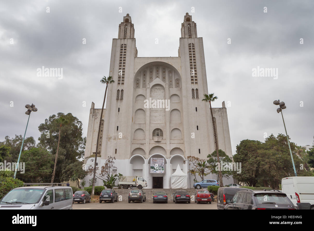 Ancienne cathédrale du Sacré-Coeur (1930-1952), Casablanca, Maroc Banque D'Images