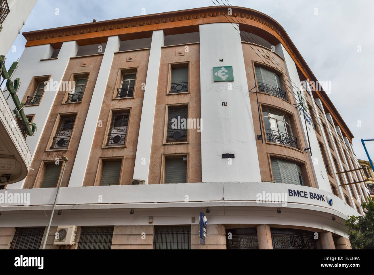L'architecture coloniale française, Casablanca, Maroc Banque D'Images