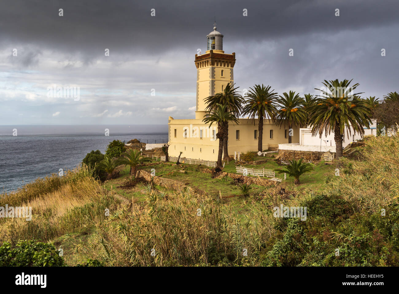Cap Spartel près de Tanger, Maroc Banque D'Images