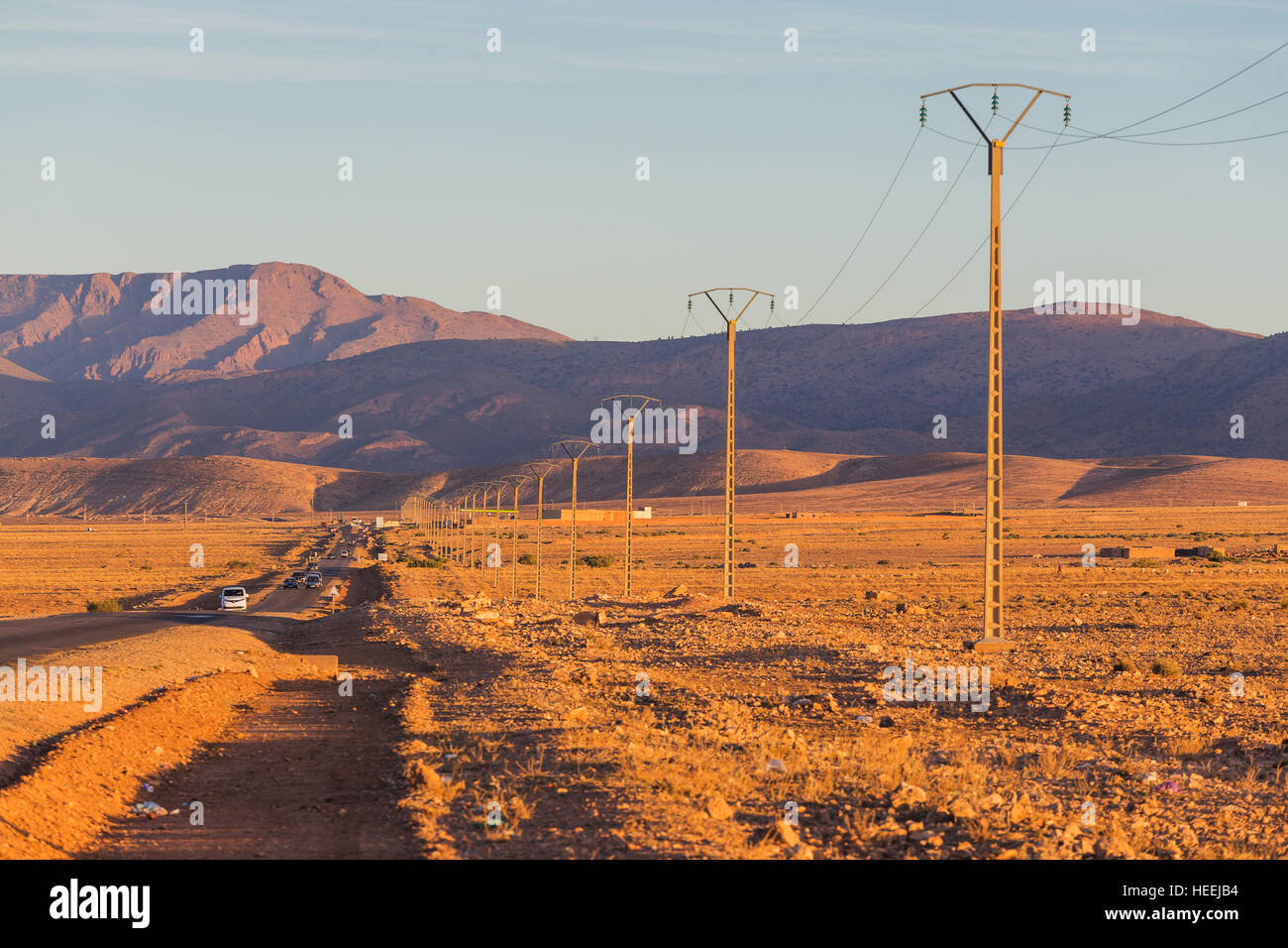 Paysage près de Midelt, Maroc Banque D'Images