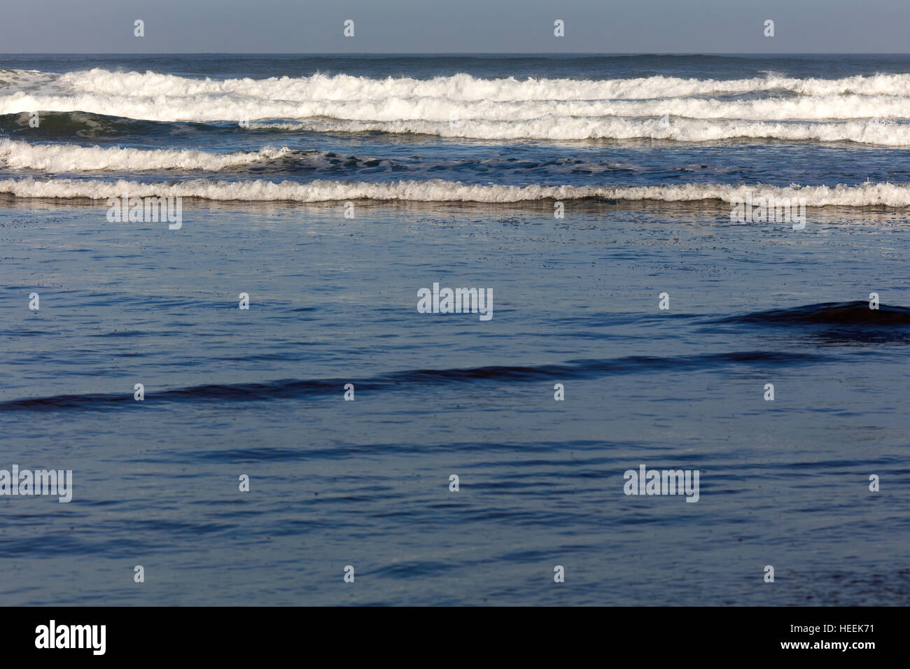 Plage de l'océan atlantique, Casablanca, Maroc Banque D'Images