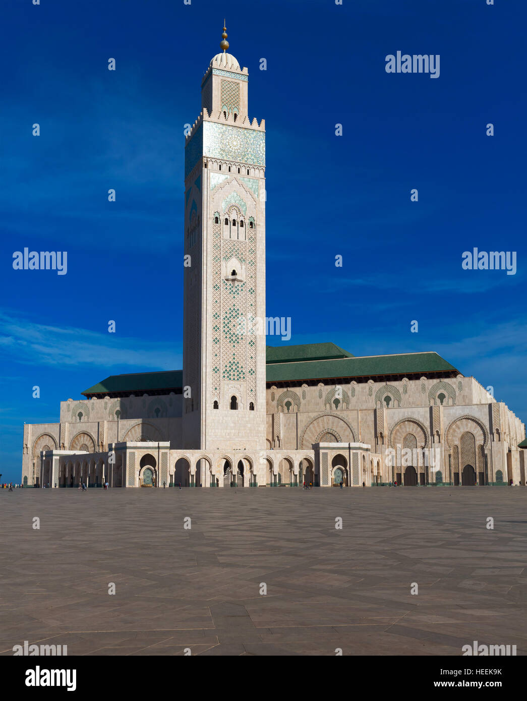 Mosquée Hassan II (1986-1993), Casablanca, Maroc Banque D'Images