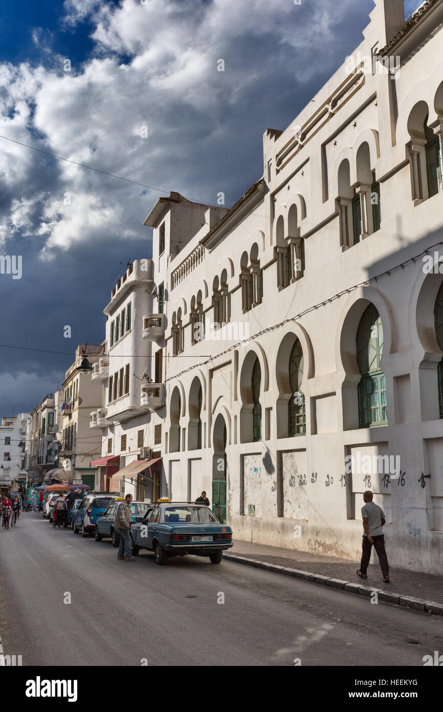 L'architecture coloniale espagnole, Tétouan, Maroc Banque D'Images