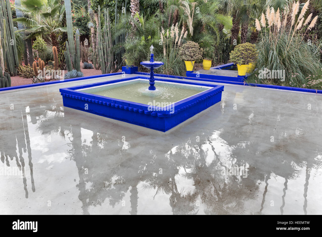 Le jardin Majorelle, Marrakech, Maroc Banque D'Images