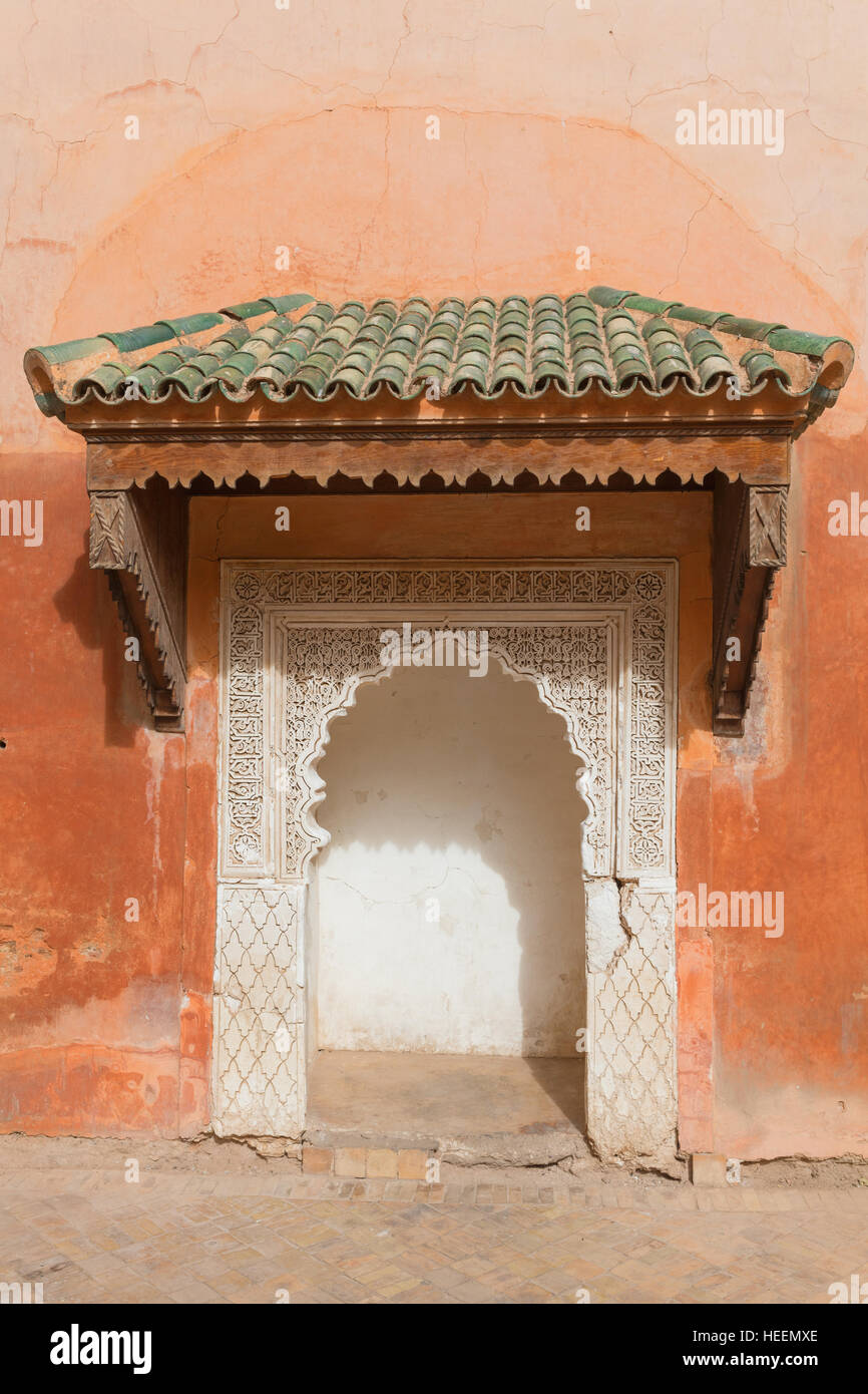 Tombes Saadid (16ème siècle), Marrakech, Maroc Banque D'Images