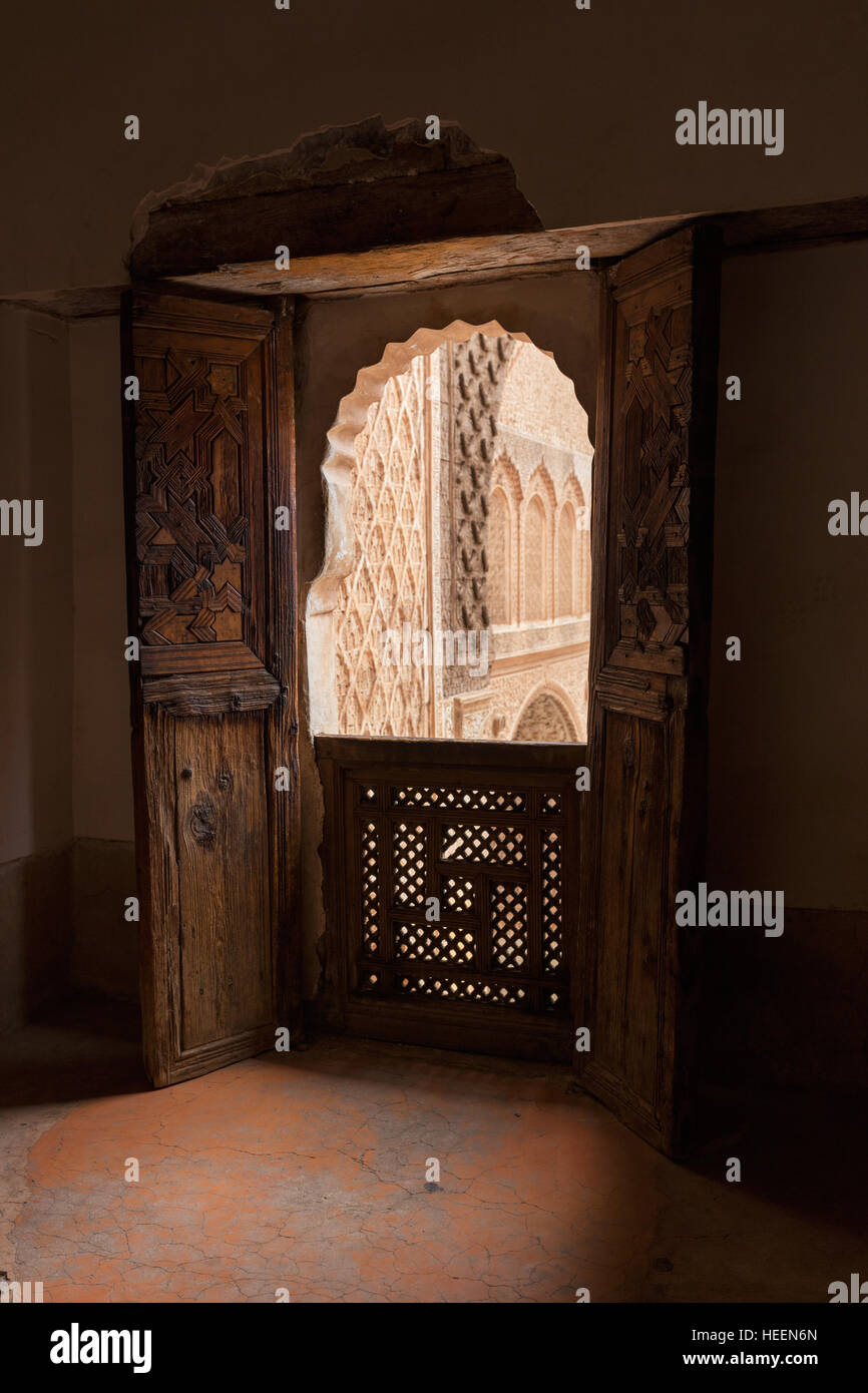 Médersa Ben Youssef (1564), Marrakech, Maroc Banque D'Images